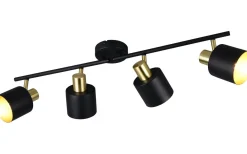 Eva Spotlight 4-delad E14 svart/guld