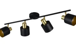 Eva Spotlight 4-delad E14 svart/guld