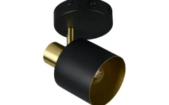 Eva Spotlight E14 svart/guld