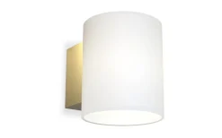 Evoke S Vägglampa Mässing/Opalglas IP44