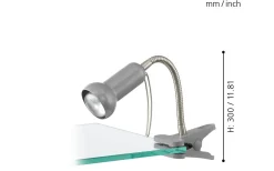 Fabio Klämlampa Silver