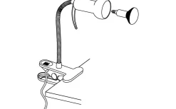 Fabio Klämlampa Silver