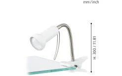 Fabio Klämlampa Vit