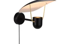 Fabiola Vägglampa Svart/Mässing