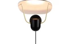 Fabiola Vägglampa Svart/Mässing