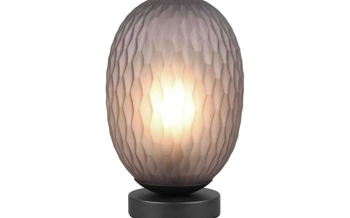 Facette Bordslampa E27 matt svart/rökfärgad