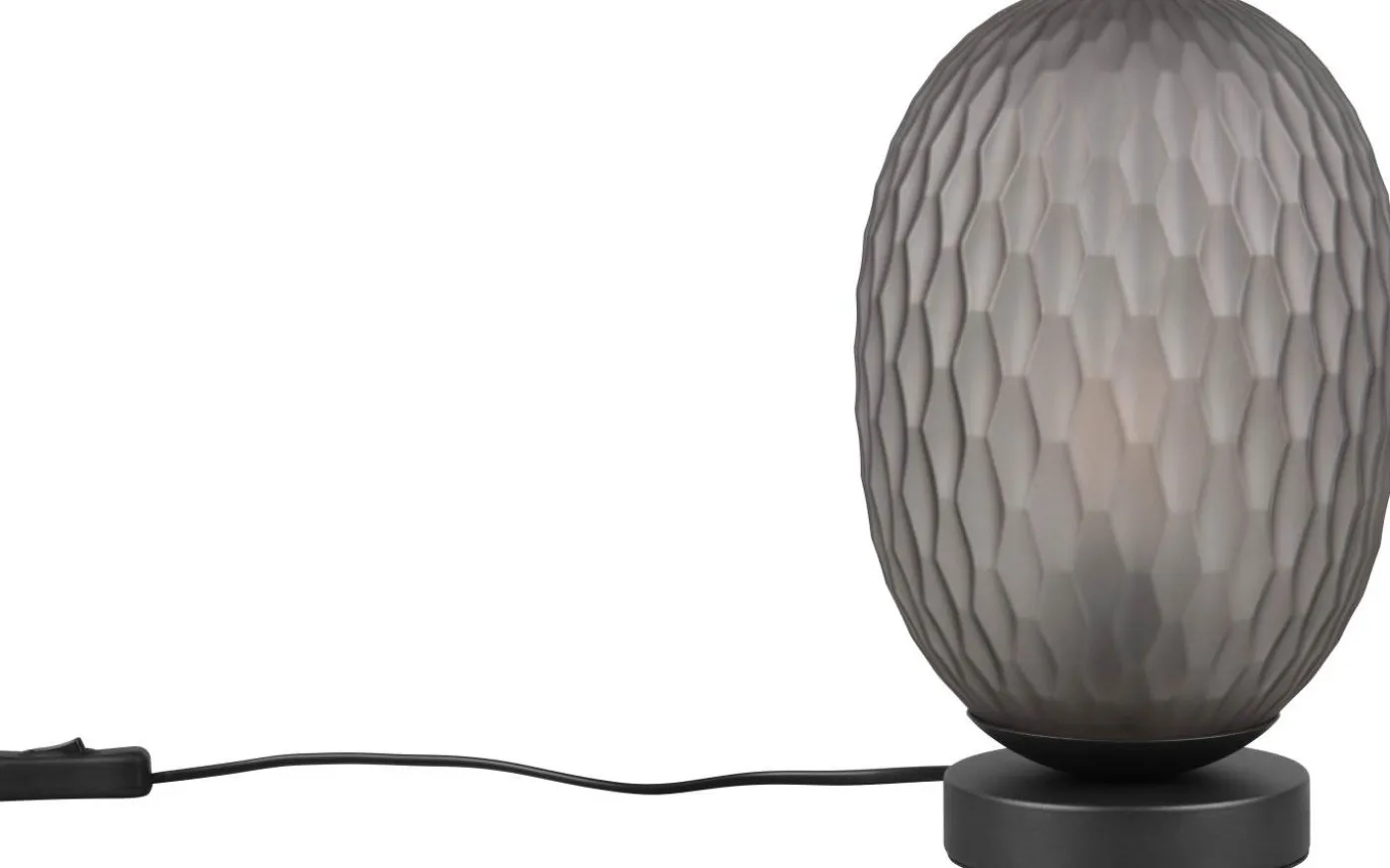 Facette Bordslampa E27 matt svart/rökfärgad