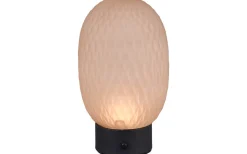 Facette Bordslampa LED bärnstensfärgad/mattsvart uppladdningsbar