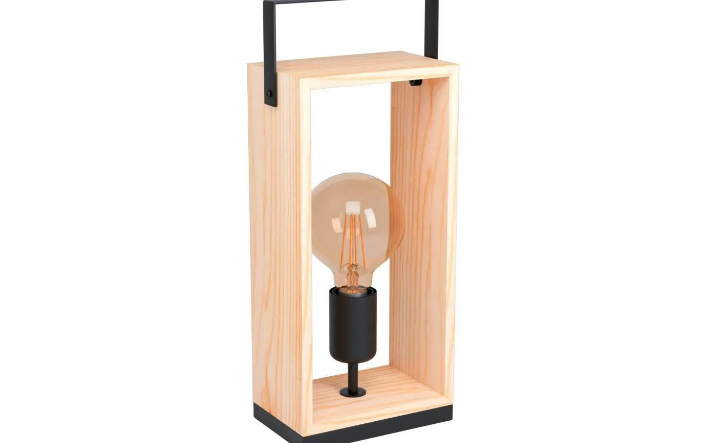 Famborough Bordslampa 40cm Trä/Svart