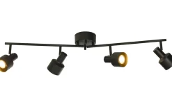 Ferdinand Takspotlight Vikbar 100cm Svart/Guld