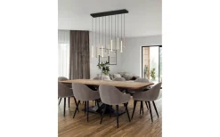 Fiato Takpendel LED 11 st 115cm mattsvart/flerfärgad