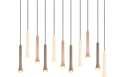 Fiato Takpendel LED 11 st 115cm mattsvart/flerfärgad