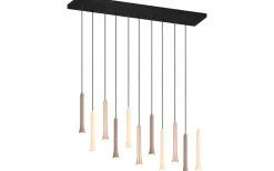 Fiato Takpendel LED 11 st 115cm mattsvart/flerfärgad