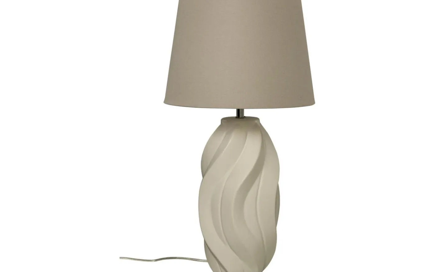 Fiorella Bordslampa 65cm Beige/Naturvit