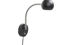 Fladen Vägglampa Svart