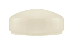 Flat bordlampskärm 235 - Benvitt överfångsglas