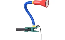 Flexo Klämlampa E14 flerfärgad