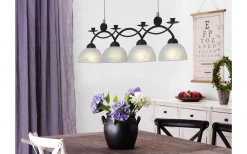 Florens Taklampa 89cm 4xE14 Antik svart