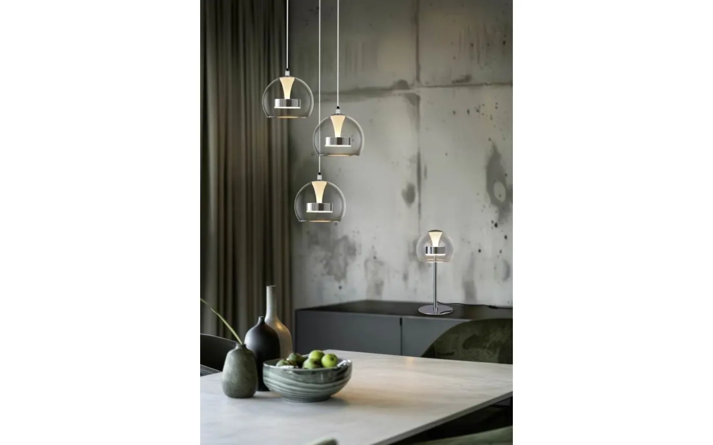 Flynt Bordslampa LED krom