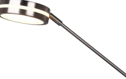 Franklin Golvlampa LED uplight borstad stål