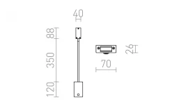 Frisco W Vägglampa Svart LED 4,2W 3000K