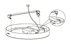Fueva 5 Plafond 29cm LED 3000K 20,5W Krom IP44