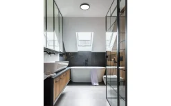 Fueva 5 Plafond 29cm LED 3000K 20,5W Svart IP44