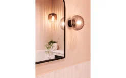 Fungo Vägglampa/Plafond 16cm Rök/Svart IP44