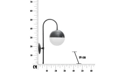 Fusion Vägglampa 51cm Svart