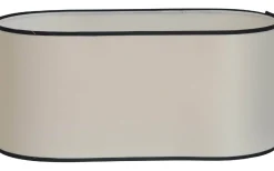 Galaxy Oval Lampskärm 35cm Offwhite Med Svart Band