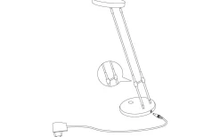 Gexo Skrivbordslampa 32cm LED 3000K 2,5W Vit