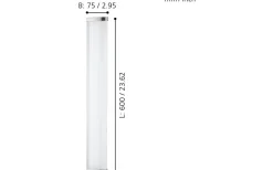 Gita Vägglampa 60cm LED 4000K 16W Krom IP44