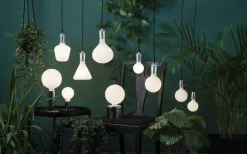 Glans Pendel E27 3,5m kabel Krom