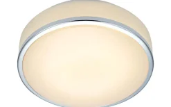 Global Plafond 22cm LED Vit/Krom IP44