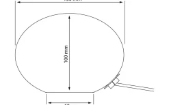 Globus Bordslampa 13cm Brun