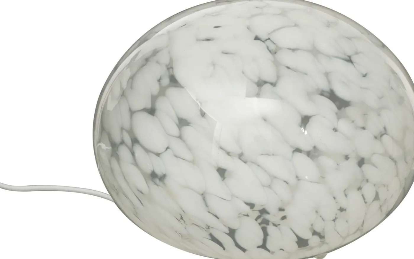 Globus Bordslampa 24cm Vit Prickig