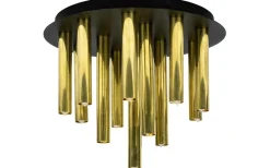 Gocce Plafond 35cm Svart/Mässing