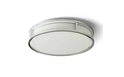 Grande Plafond 35cm Plafond Krom/Opal 24W LED 3000K IP44