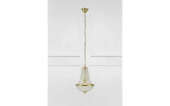 Gränsö Kristallkrona 30cm Borstad Mässing