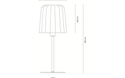 Gry Bordslampa 49,5cm Grå