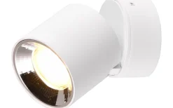 Guayana Spotlight 1-dels GU10 matt vit