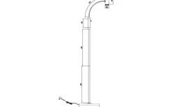 Gusto Golvlampa 135cm LED 5W 3000K Svart/Mässing