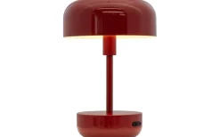 Haipot Uppladdningsbar Bordslampa 26cm LED 3000K 3W Mörkröd IP44