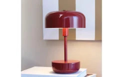 Haipot Uppladdningsbar Bordslampa 26cm LED 3000K 3W Mörkröd IP44