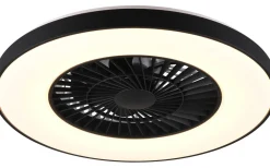 Halmstad Takfläkt 58cm LED mattsvart stjärnljus