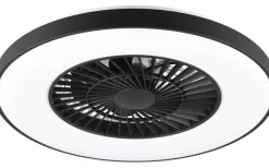 Halmstad Takfläkt 58cm LED mattsvart stjärnljus