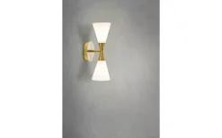 Harlekin Duo Vägglampa Mässing