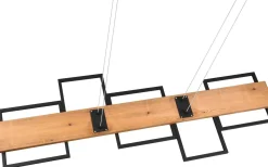 Harper Takpendel LED matt svart/trä