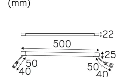 Heatline Bastu 50cm 350mA 2700K 5,5W IP44