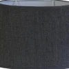 Herringbone Oval Lampskärm 20cm Grafitgrå